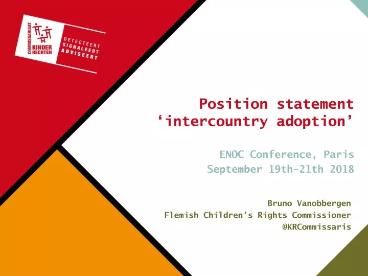 position statement intercountry adoption