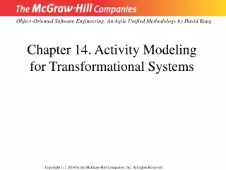 Chapter 14. Activity Modeling for Transformational Systems