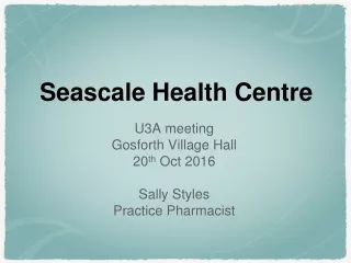 Seascale Health Centre