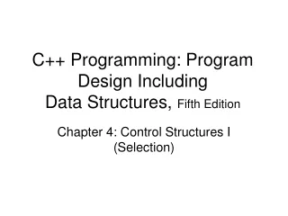 C++ Programming: Program Design Including Data Structures,  Fifth Edition