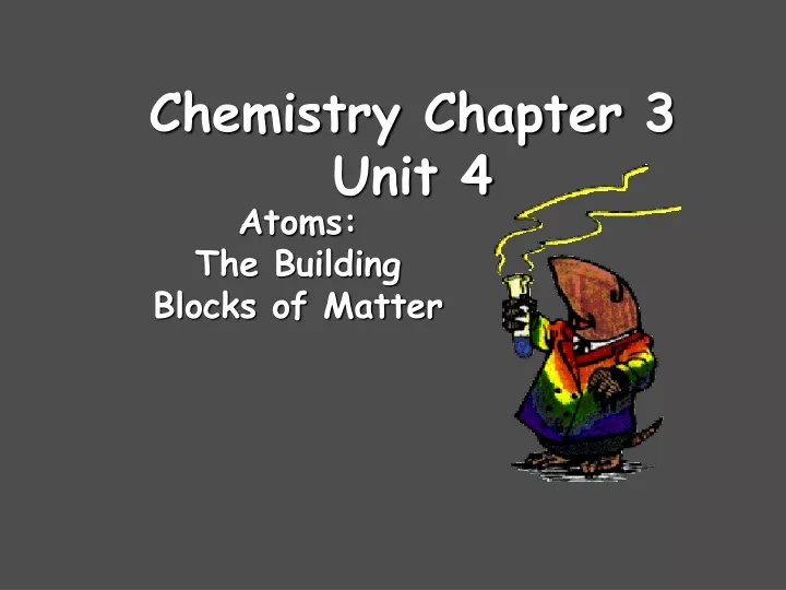 chemistry chapter 3 unit 4