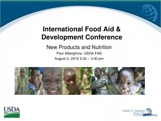 International Food Aid &amp; Development Conference