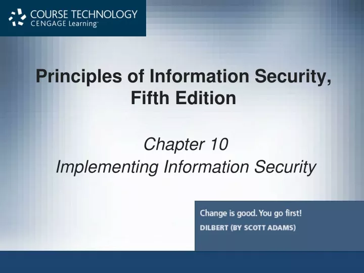 principles of information security fifth edition