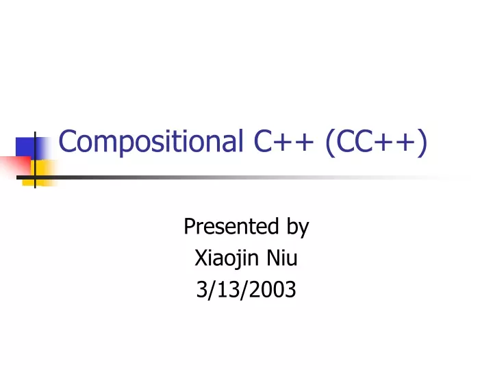 compositional c cc