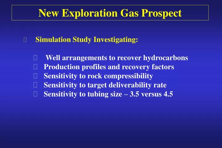 new exploration gas prospect