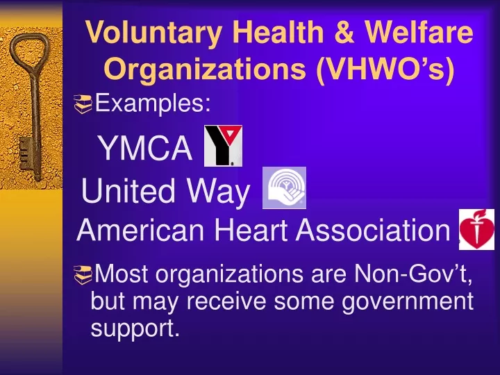 voluntary health welfare organizations vhwo s