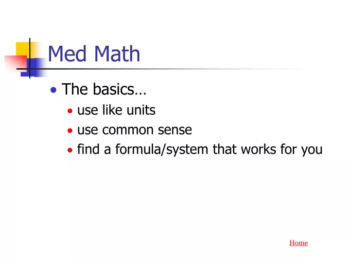 med math