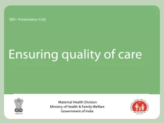 Ensuring quality of care