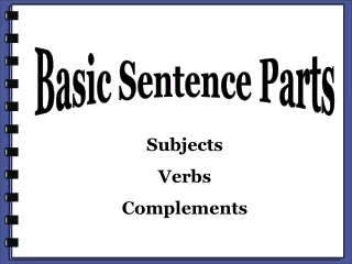 Basic Sentence Parts