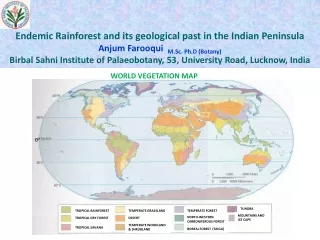 Endemic Rainforest and its geological past in the Indian Peninsula
