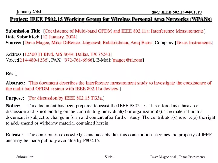 project ieee p802 15 working group for wireless