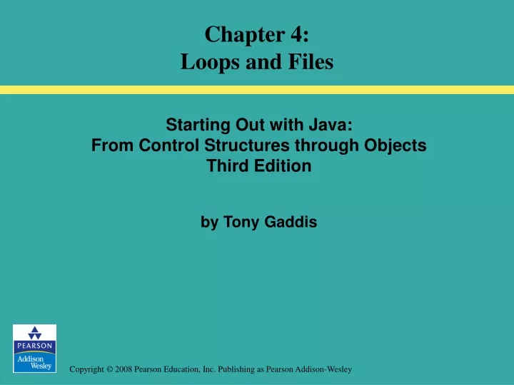 chapter 4 loops and files
