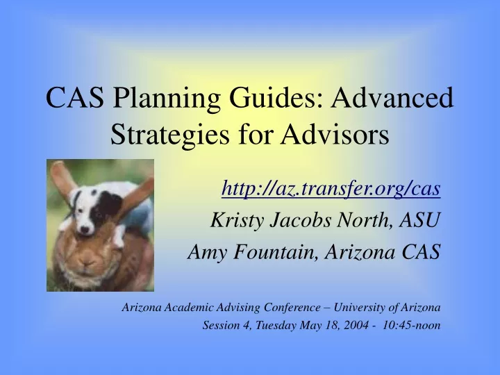 cas planning guides advanced strategies for advisors