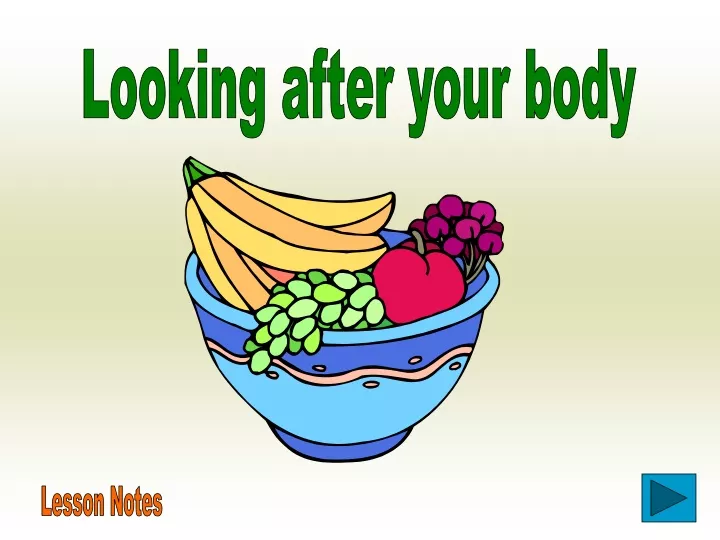 looking after your body