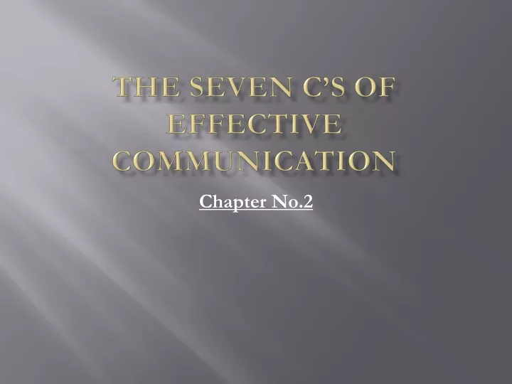 the seven c s of effective communication