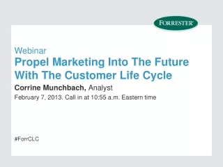 Propel Marketing Into The Future With The Customer Life Cycle