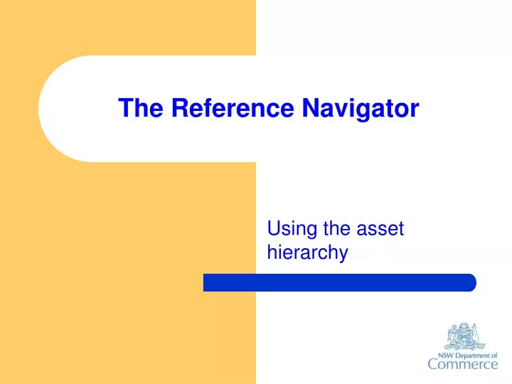 the reference navigator