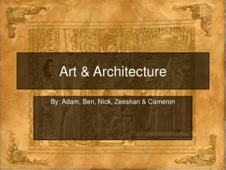 Art &amp; Architecture