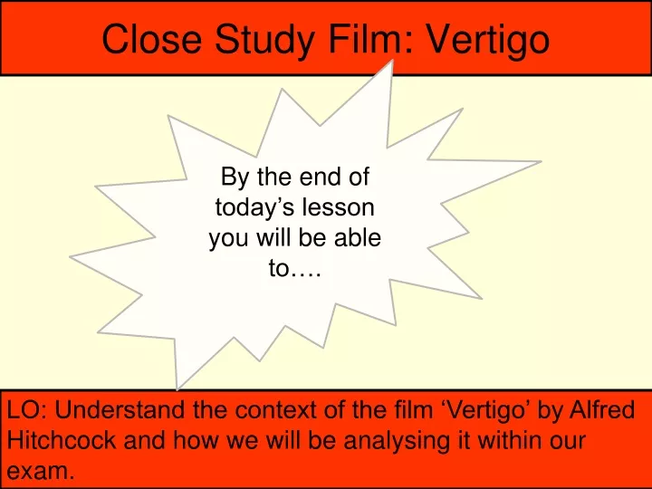 close study film vertigo
