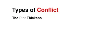 Types of  Conflict