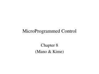 MicroProgrammed Control