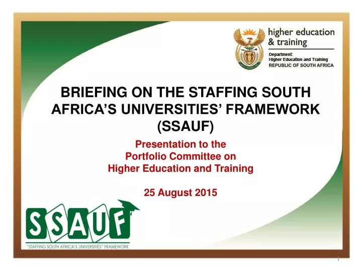 briefing on the staffing south africa