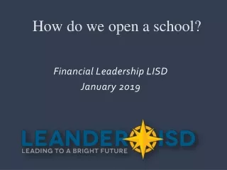 How do we open a school?