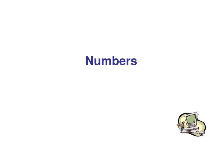 numbers