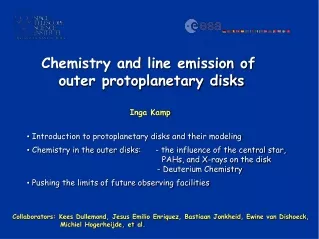 Chemistry and line emission of  outer protoplanetary disks