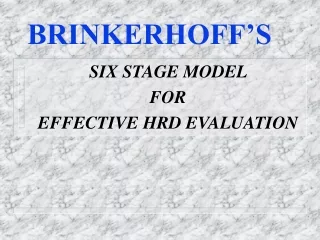 BRINKERHOFF’S