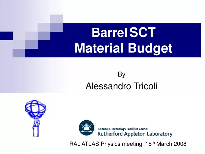 barrel sct material budget
