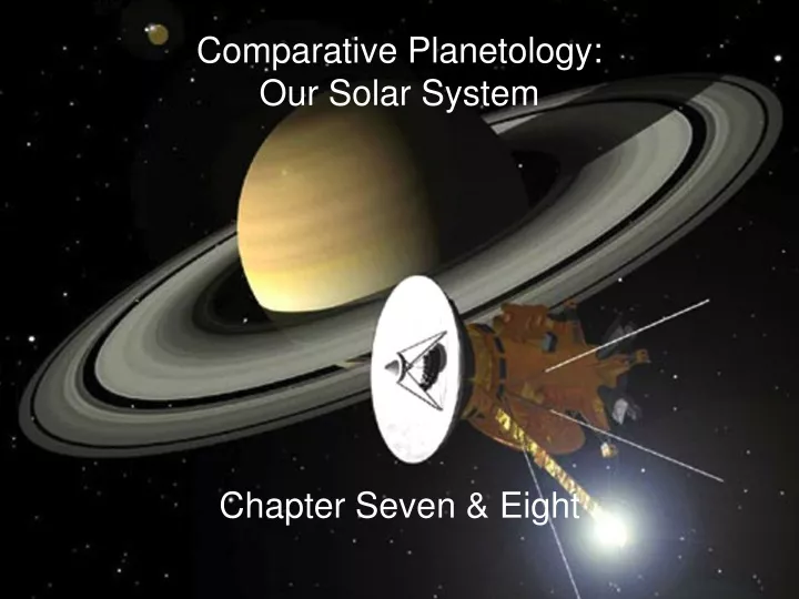 comparative planetology our solar system