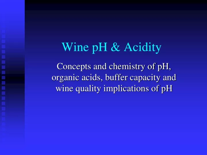 wine ph acidity