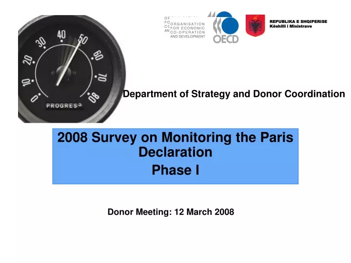 2008 survey on monitoring the paris declaration phase i