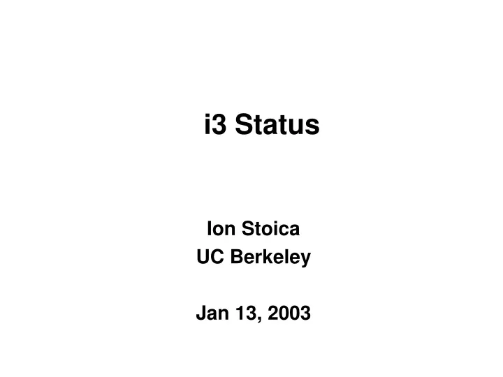i3 status