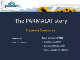 The PARMALAT story