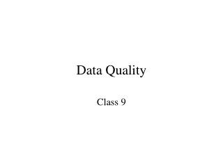 Data Quality