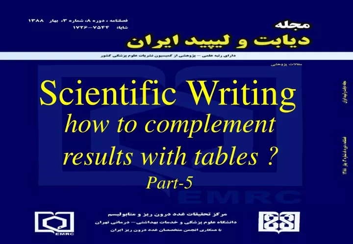 presentation on scientific writing