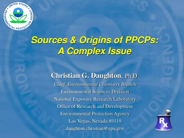 sources origins of ppcps a complex issue