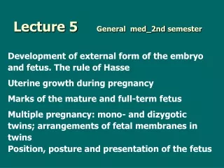 Lecture 5	     General  med_2nd  semester