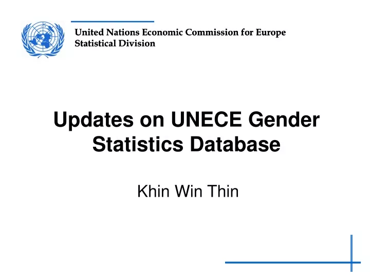 updates on unece gender statistics database