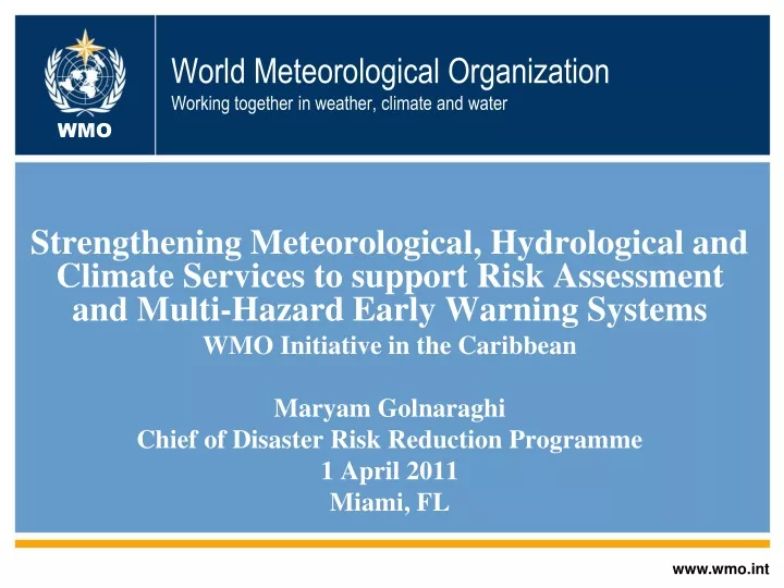 world meteorological organization working together in weather climate and water