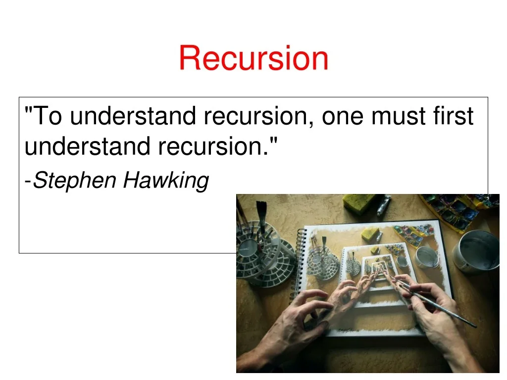 PPT - Recursion PowerPoint Presentation, free download - ID:9641322