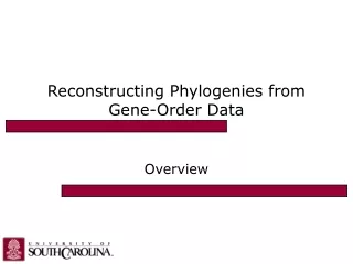 Reconstructing Phylogenies from Gene-Order Data