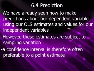 6.4 Prediction