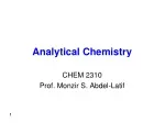 PPT - Analytical Chemistry PowerPoint Presentation, free download - ID ...