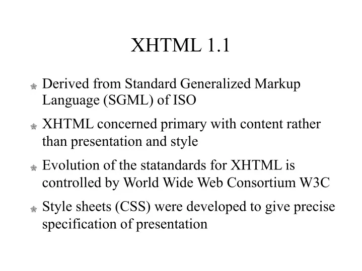 xhtml 1 1