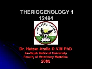 THERIOGENOLOGY 1 12484