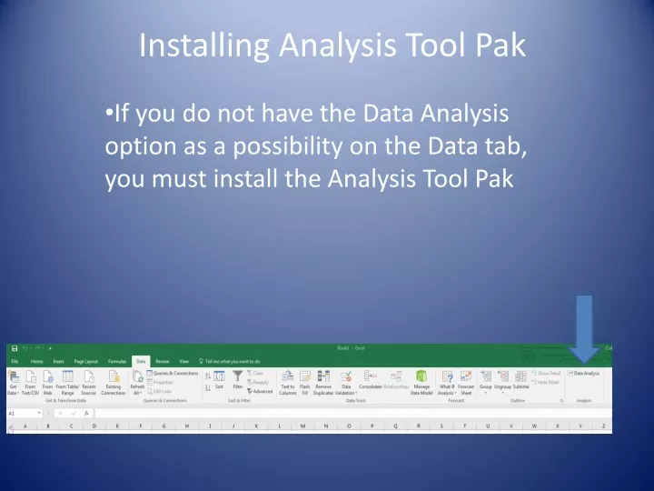 installing analysis tool pak