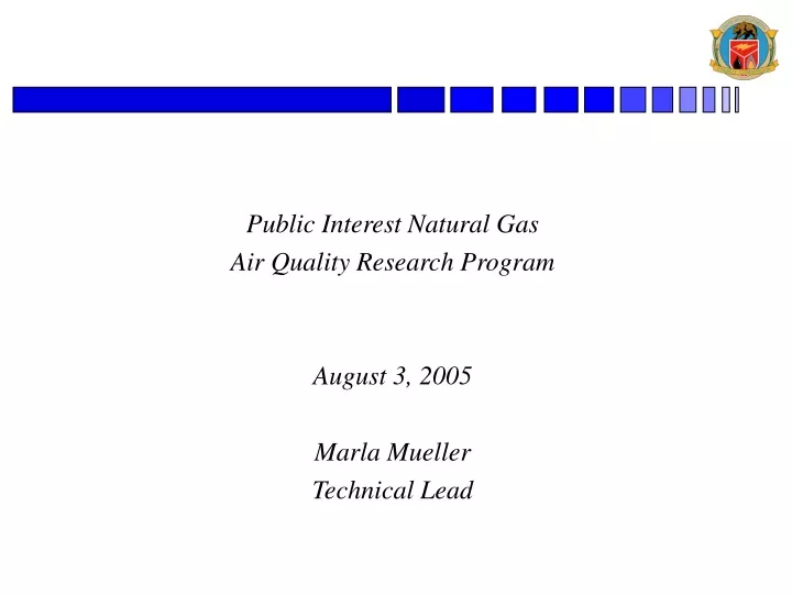public interest natural gas air quality research